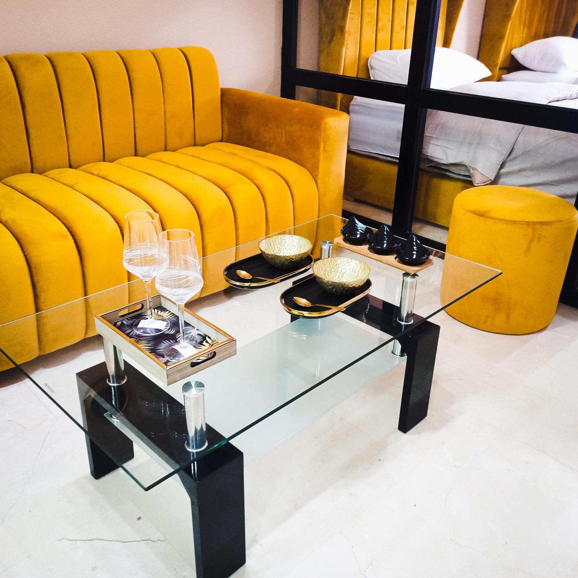 Moderne Appartement Au Plein Centre-Ville En Face Hilton & La Gare De Train Tgv Avec Climatisation Tanger Luaran gambar